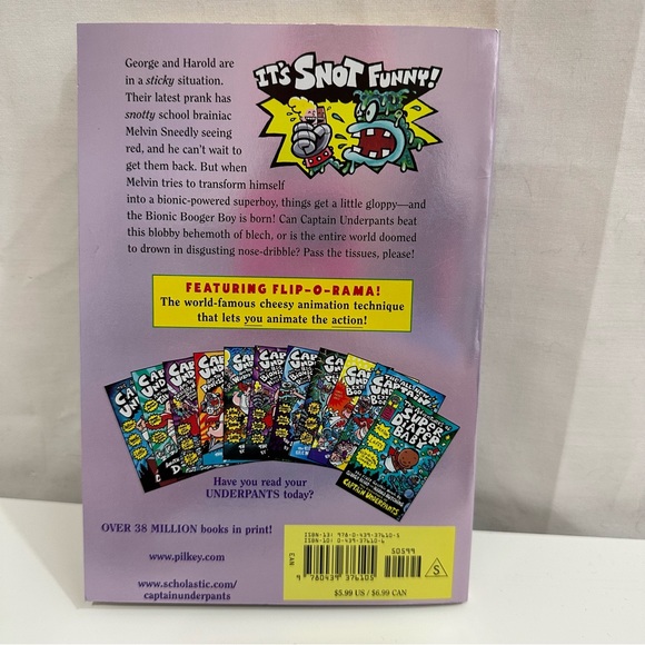 Captain Underpants and the Big, Bad Battle of the Bionic Booger Boy Book 6 - Picture 3 of 3